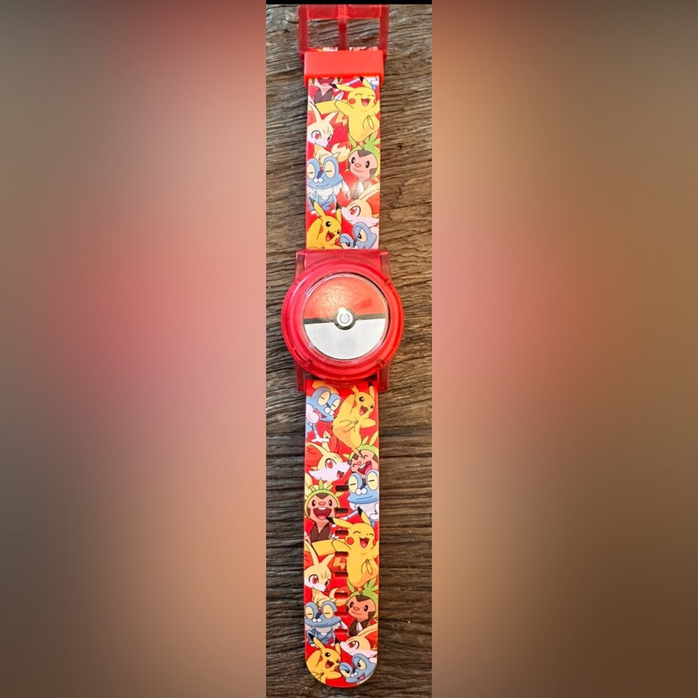 KIDS POKÉMON Pokeball & Friends Light-Up Flip-Up Analog Watch